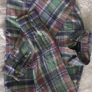 Boys Ralph Lauren plaid shirt lightly used
